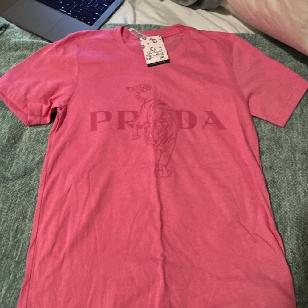 pink Prada boutique shirt